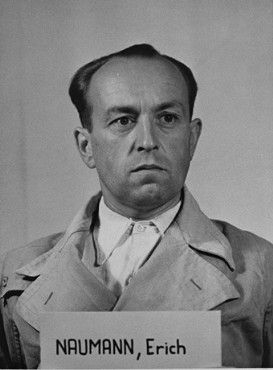 Defendant Erich Naumann at the Einsatzgruppen Trial